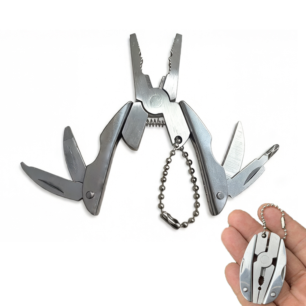Multitool Credit Card - Mini Stainless Steel Multi-Tool Keychain Pliers