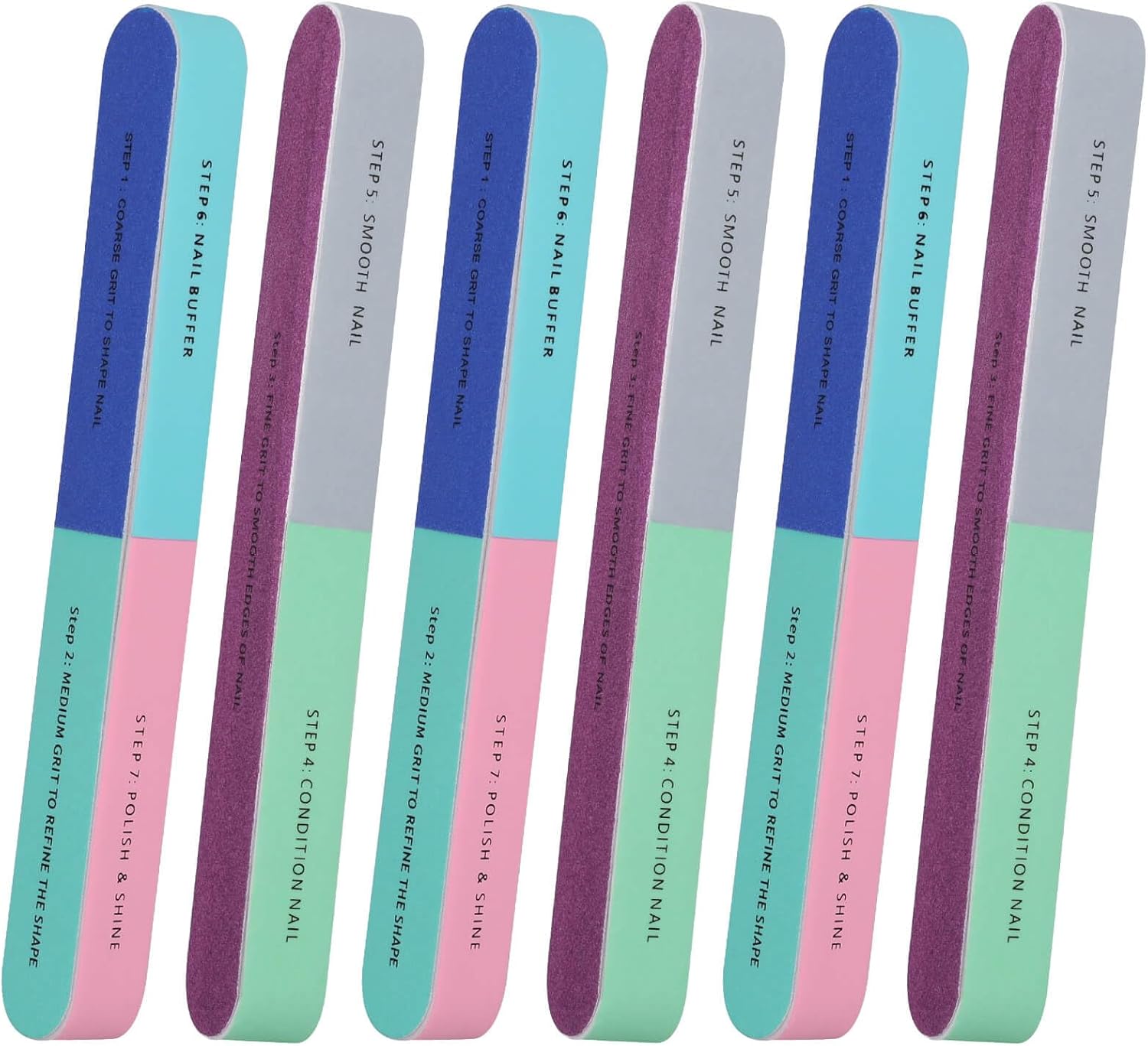 1/5Pcs Nail File Seven Sided P - Nail File Titanium review and price