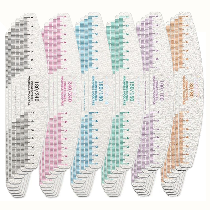 50/100pcs Rule Print Nail File - Nail File Titanium review and price