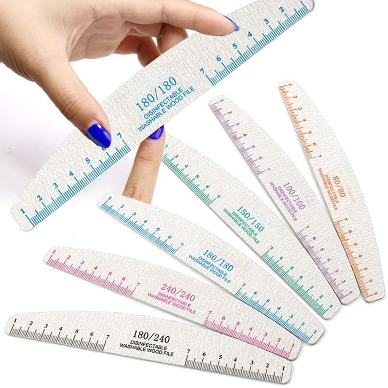 50/100pcs Rule Print Nail File - Nail File Titanium review and price