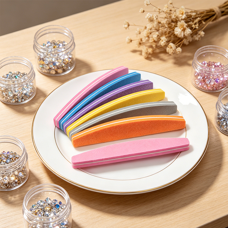 10/50Pcs Boat Sponge Nail File - Nail File Titanium review and price