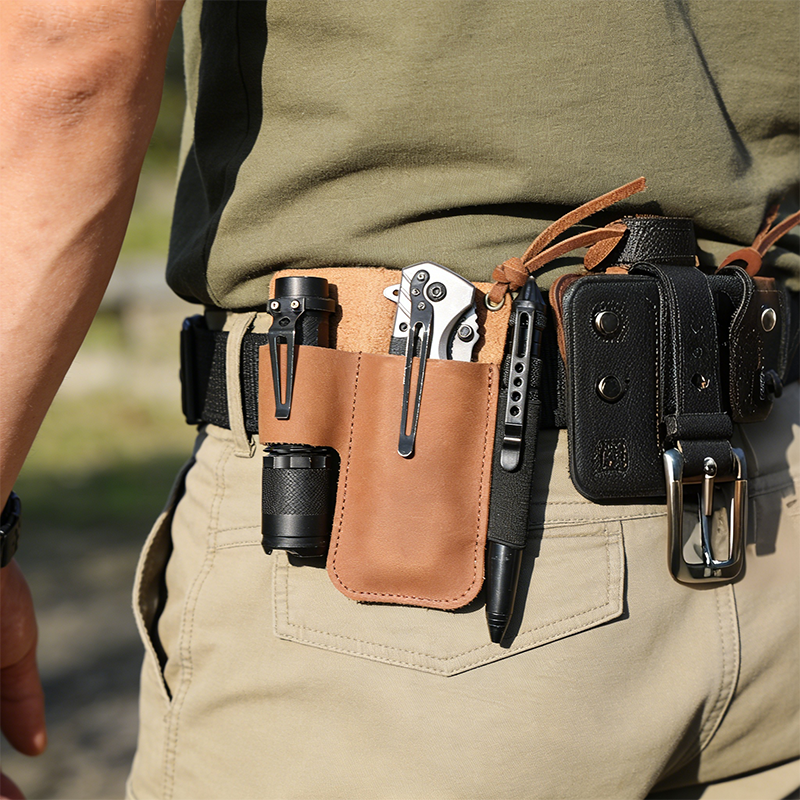 EDC Leather Flashlight Tool Ho - Edc Carry Belt review and price