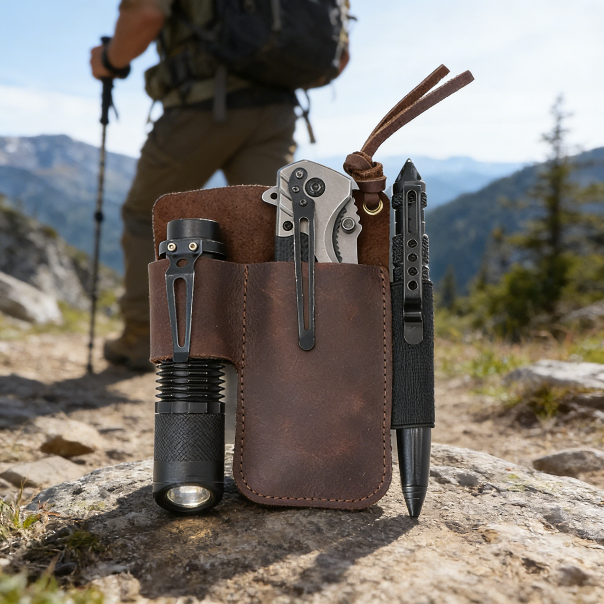 EDC Leather Flashlight Tool Ho - Edc Carry Belt review and price