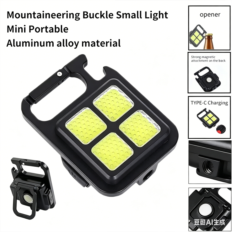 4 Lamp Beads Outdoor Strong Li - Keychain Flashlight review and price