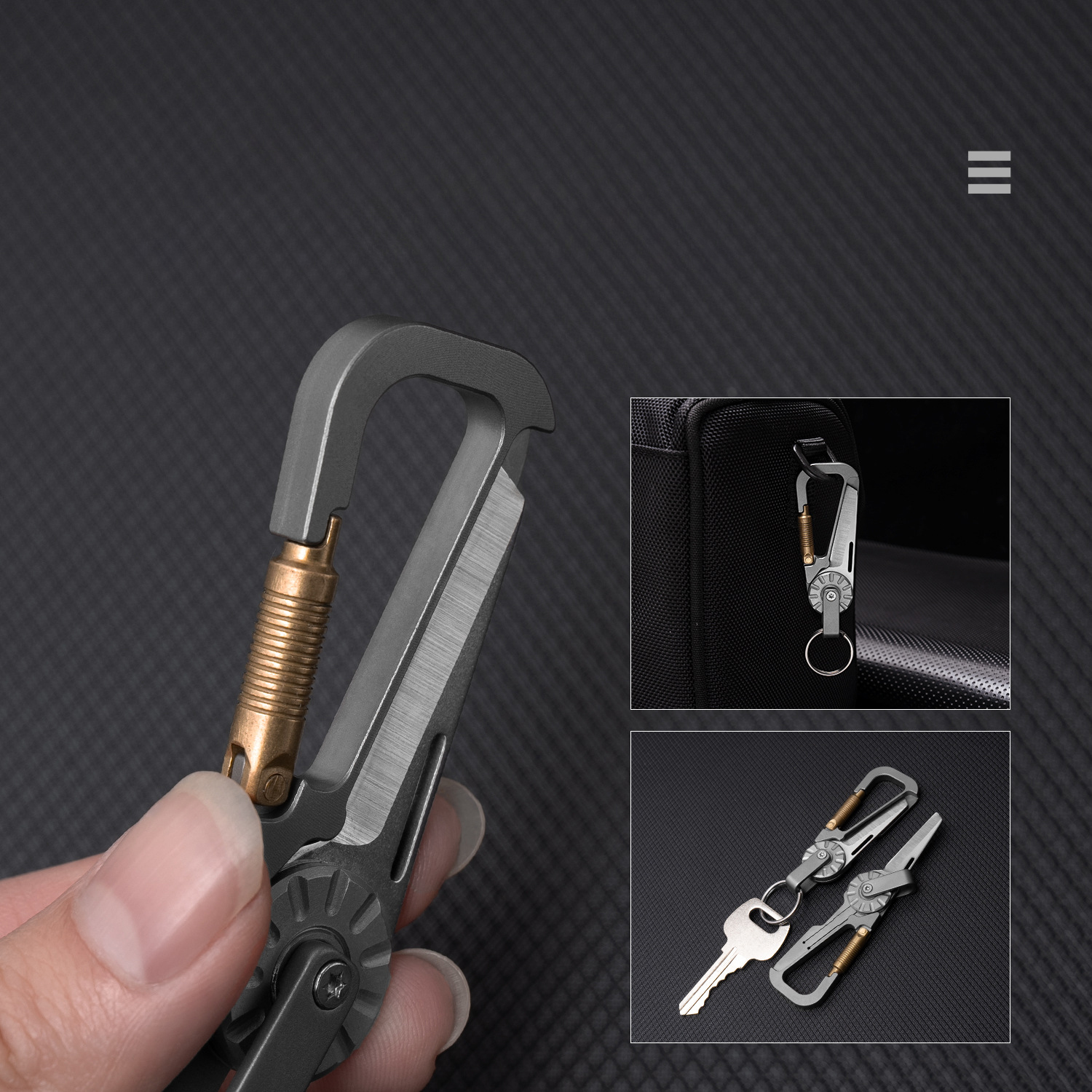 Titanium Alloy EDC Keychain Wi - Edc Car Carry review and price